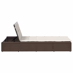 VidaXL 4104203 sedia da esterno Salone Seduta imbottita Poliestere Crema, Bianco - Vista aggiuntiva 7