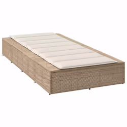 VidaXL 4104206 sedia da esterno Salone Seduta imbottita Poliestere Crema, Bianco - Vista aggiuntiva 5
