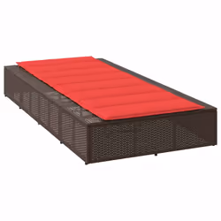 VidaXL 4104208 sedia da esterno Salone Seduta imbottita Poliestere Rosso - Vista aggiuntiva 5