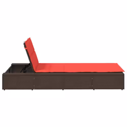 VidaXL 4104208 sedia da esterno Salone Seduta imbottita Poliestere Rosso - Vista aggiuntiva 7