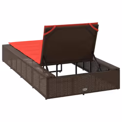 VidaXL 4104208 sedia da esterno Salone Seduta imbottita Poliestere Rosso - Vista aggiuntiva 8