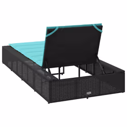 VidaXL 4104210 sedia da esterno Salone Seduta imbottita Poliestere Turchese - Vista aggiuntiva 8