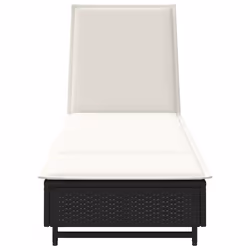 VidaXL 4104033 sedia da esterno Salone Seduta imbottita Rattan sintetico, Acciaio Crema, Bianco - Vista aggiuntiva 6