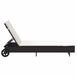 VidaXL 4104033 sedia da esterno Salone Seduta imbottita Rattan sintetico, Acciaio Crema, Bianco - Vista aggiuntiva 7