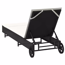 VidaXL 4104033 sedia da esterno Salone Seduta imbottita Rattan sintetico, Acciaio Crema, Bianco - Vista aggiuntiva 8