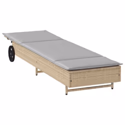 VidaXL 4104035 sedia da esterno Salone Seduta imbottita Rattan sintetico, Acciaio Grigio - Vista aggiuntiva 4