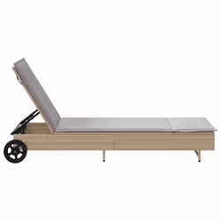 VidaXL 4104035 sedia da esterno Salone Seduta imbottita Rattan sintetico, Acciaio Grigio - Vista aggiuntiva 7