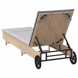 VidaXL 4104036 sedia da esterno Salone Seduta imbottita Rattan sintetico, Acciaio Grigio - Vista aggiuntiva 8