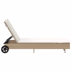 VidaXL 4104037 sedia da esterno Salone Seduta imbottita Rattan sintetico, Acciaio Crema, Bianco - Vista aggiuntiva 7
