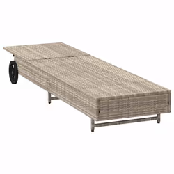 VidaXL 4104038 sedia da esterno Salone Seduta imbottita Rattan sintetico, Acciaio Grigio - Vista aggiuntiva 5
