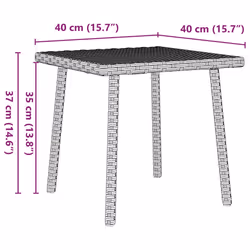 VidaXL 4104049 tavolo da esterno Grigio - Vista aggiuntiva 8