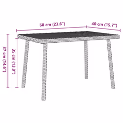 VidaXL 4104054 tavolo da esterno Grigio - Vista aggiuntiva 8