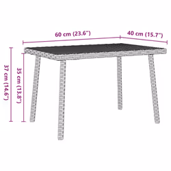 VidaXL 4104059 tavolo da esterno Grigio - Vista aggiuntiva 8