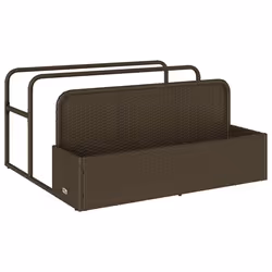 vidaXL Galleggiante a Bordo Piscina Marrone 110x100x57 cm Polyrattan - Vista aggiuntiva 2