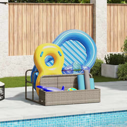 vidaXL Galleggiante a Bordo Piscina Grigio Chiaro 110x100x57 cm