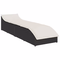 VidaXL 4104220 sedia da esterno Terrazzo Seduta imbottita Rattan sintetico, Acciaio Crema, Bianco - Vista aggiuntiva 4