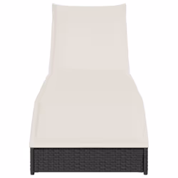 VidaXL 4104220 sedia da esterno Terrazzo Seduta imbottita Rattan sintetico, Acciaio Crema, Bianco - Vista aggiuntiva 5