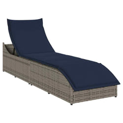 VidaXL 4104227 sedia da esterno Resina, Acciaio Blu marino