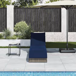 VidaXL 4104227 sedia da esterno Resina, Acciaio Blu marino - Vista aggiuntiva 3