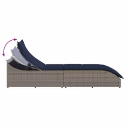 VidaXL 4104227 sedia da esterno Resina, Acciaio Blu marino - Vista aggiuntiva 8