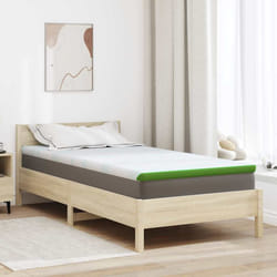 vidaXL Guanciali per materassi Bianco e Verde 100 x 200 cm