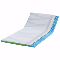 vidaXL Guanciali per materassi Bianco e Verde 100 x 200 cm - Vista aggiuntiva 3