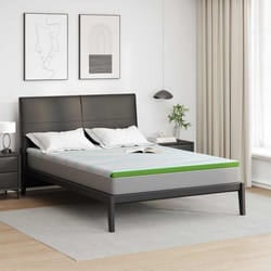 vidaXL Guanciali per materassi Bianco e Verde 140 x 200 cm