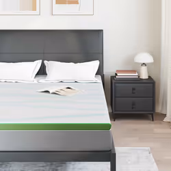vidaXL Guanciali per materassi Bianco e Verde 140 x 190 cm - Vista aggiuntiva 3