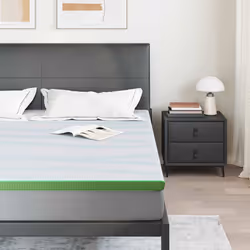 vidaXL Guanciali per materassi Bianco e Verde 200 x 200 cm - Vista aggiuntiva 3