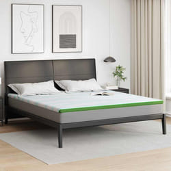 vidaXL Guanciali per materassi Bianco e Verde 180 x 200 cm