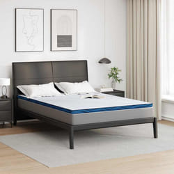 vidaXL Guanciali per materassi Bianco e blu 140 x 200 cm