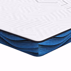 vidaXL Guanciali per materassi Bianco e blu 100 x 200 cm - Vista aggiuntiva 2