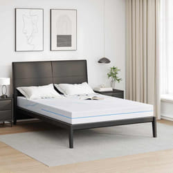 vidaXL Materasso Bianco 140 x 190 cm Schiuma