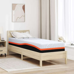 vidaXL Materasso Bianco e Grigio 70 x 200 cm Schiuma Memory