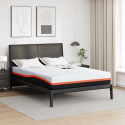 vidaXL Materasso Bianco e Grigio 140 x 190 cm Schiuma Memory