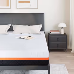 vidaXL Materasso Bianco e Grigio 200 x 200 cm Schiuma Memory - Vista aggiuntiva 3
