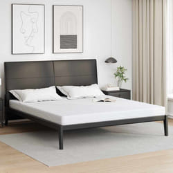 vidaXL Materasso Bianco 200 x 200 cm Schiuma Memory in Gel