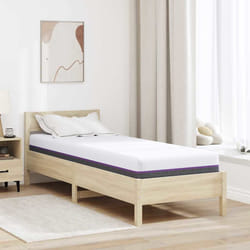 vidaXL Materasso Bianco e Grigio 70 x 200 cm Schiuma Memory