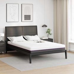 vidaXL Materasso Bianco e Grigio 140 x 190 cm Schiuma Memory