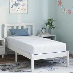 vidaXL Materasso Bianco e Blu 80 x 160 cm Schiuma Memory in Gel