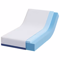 vidaXL Materasso Bianco e Blu 80 x 160 cm Schiuma Memory in Gel - Vista aggiuntiva 3