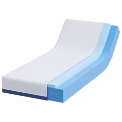 vidaXL Materasso Bianco e Blu 80 x 200 cm Schiuma Memory in Gel - Vista aggiuntiva 3