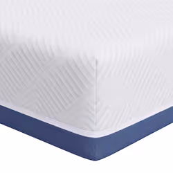 vidaXL Materasso Bianco e Blu 90 x 200 cm Schiuma Memory in Gel - Vista aggiuntiva 2