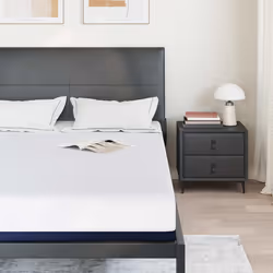 vidaXL Materasso Bianco e Blu 140 x 190 cm Schiuma Memory in Gel - Vista aggiuntiva 3