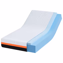 vidaXL Materasso Bianco e Grigio 80 x 160 cm Schiuma Memory in Gel - Vista aggiuntiva 3