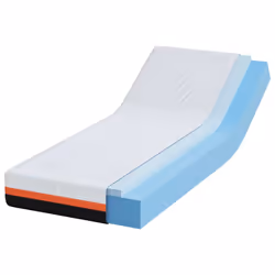 vidaXL Materasso Bianco e Grigio 80 x 200 cm Schiuma Memory in Gel - Vista aggiuntiva 3