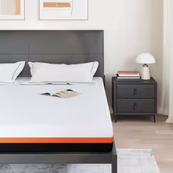 vidaXL Materasso Bianco e Grigio 200 x 200 cm Schiuma Memory in Gel - Vista aggiuntiva 3