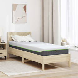 vidaXL Materasso Bianco e Grigio 70 x 200 cm Molle Insacchettate