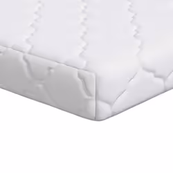vidaXL Materasso con Strato di Cocco Bianco 160 x 80 cm Schiuma PU - Vista aggiuntiva 2