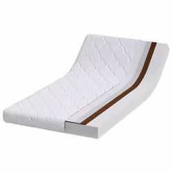 vidaXL Materasso con Strato di Cocco Bianco 160 x 80 cm Schiuma PU - Vista aggiuntiva 3